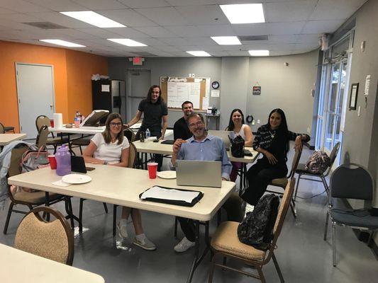 Pizza Party in the classroom