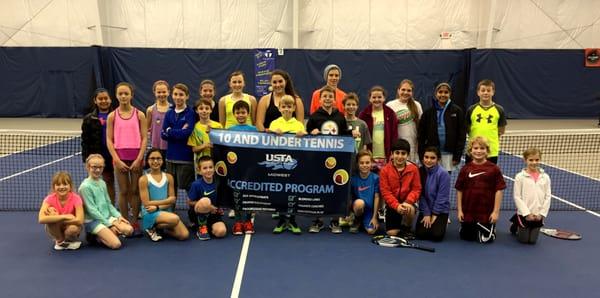 Towpath's accredited 10 & under program offers the highest standards in youth tennis.