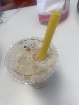 Banana boba tea