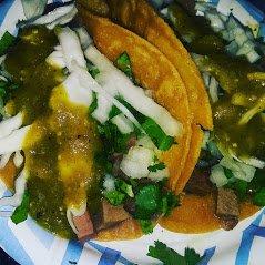 LENGUA TACO SMOTHERED IN SALSA VERDE