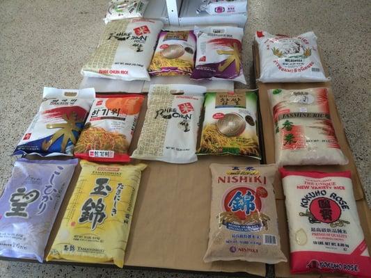 A great mix of different Asian rice.