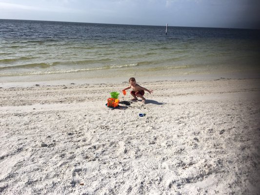 Playing in the sand