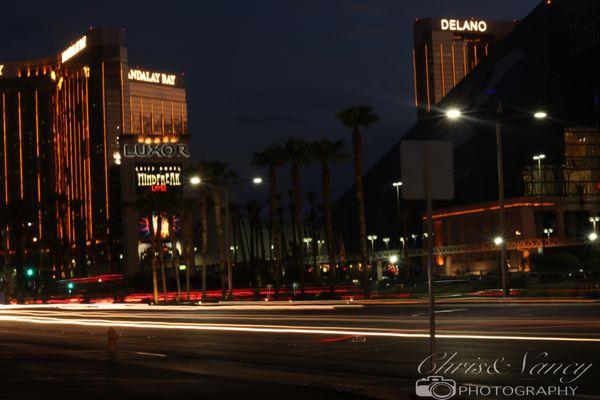 Nighttime view Of Las Vegas Strip