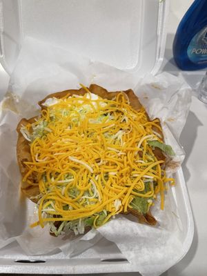 Taco salad (deep fried)