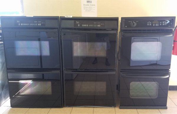 Double ovens available.