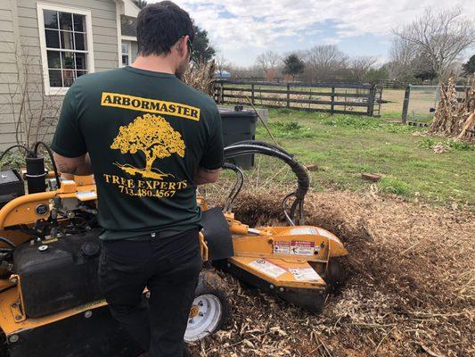 Stump grinding