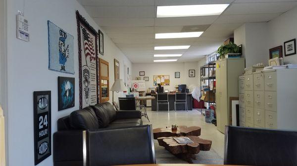 The interior of our friendly bail bonds office