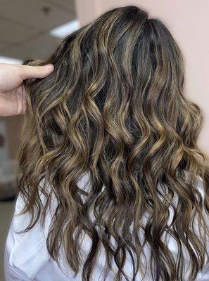 Warm balayage