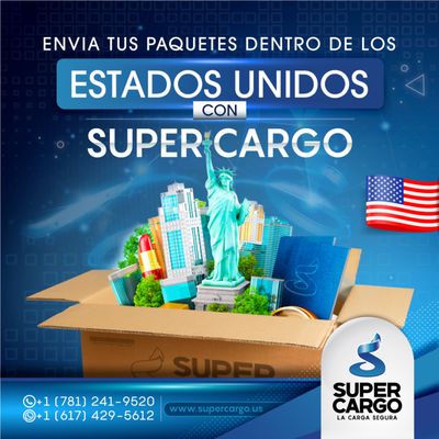 Ahora tus envíos llegan dentro de los Estados Unidos de forma segura.