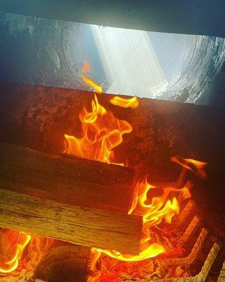 Early morning fire.