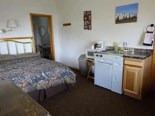 Every room has a kitchenette and a private entry. Laundry facilities onsite.