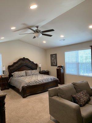 Recessed lighting and fan installation