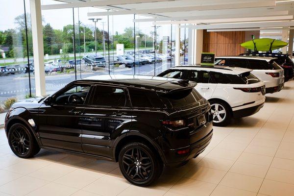 Land Rover Waukesha showroom.