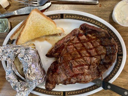 10 oz.  ribeye