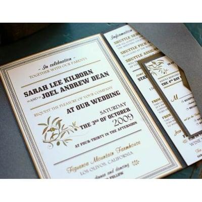 Wedding invitation sample.