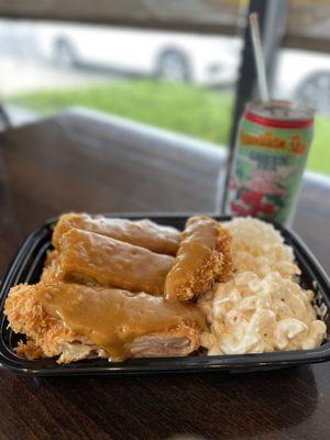 Chicken Katsu Curry & Hawaiian Sun (Lychee Green Tea flavor)