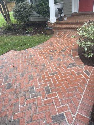 After pressure washing