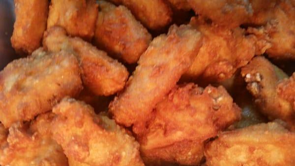 Out of the fryer regular wings!