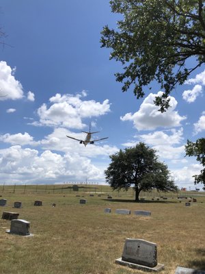 Air traffic overhead