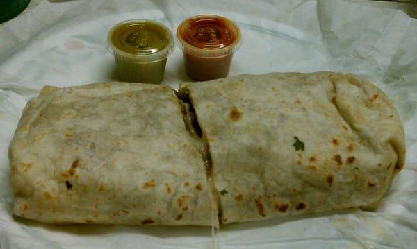 Steak burrito