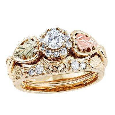 Black Hills Gold Wedding Set