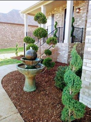 New landscaping installation complete w/!