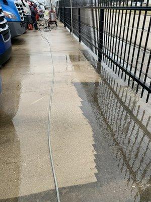 Wash concrete