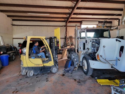 We do it all - Installing new Radiator here.