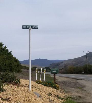 Morro Creek Ranch:  avocados and country store turnoff