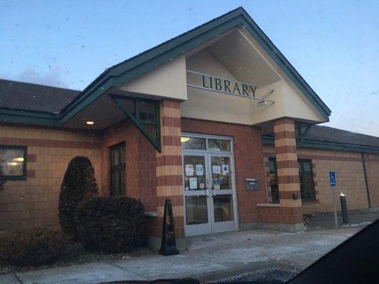 Front of library