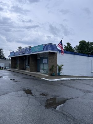 American flag on our dispensary