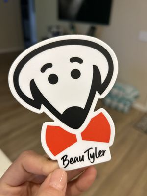 Sticker matches my dog!