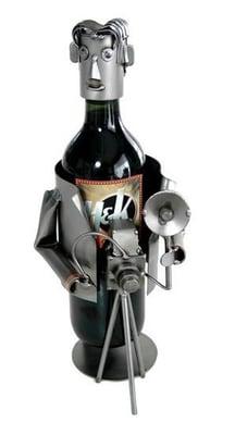 Wine bottle caddy by H&K Steel Sculptures