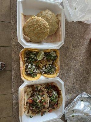 Gorditas, Mini Tacos, Gringa Tacos