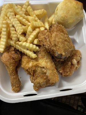 Southern Fried Chicken dinner