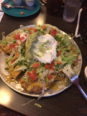 Medium nacho mucho light on the jalapeños