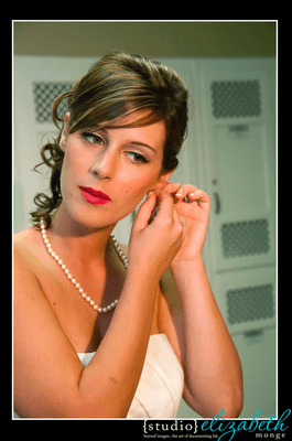 This beautiful bride had her makeup done by Chic Makeup by Aimee who traveled to her Delray Beach location