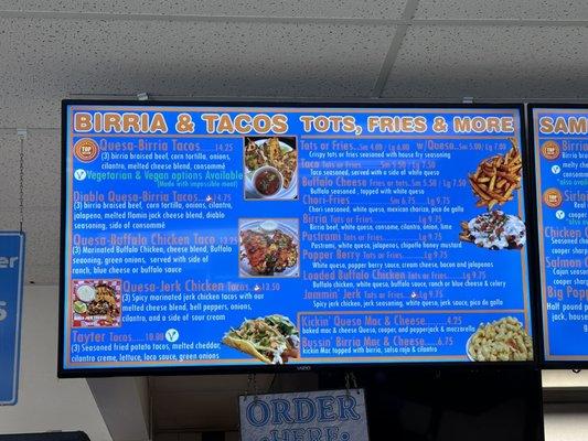 Left menu board