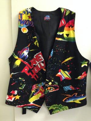 Vest from their "Chain Food Restaurants" exhibit.  Cool vest from Planet Hollywood.