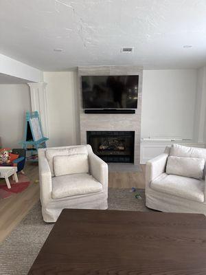 Living room TV with Sound Bar