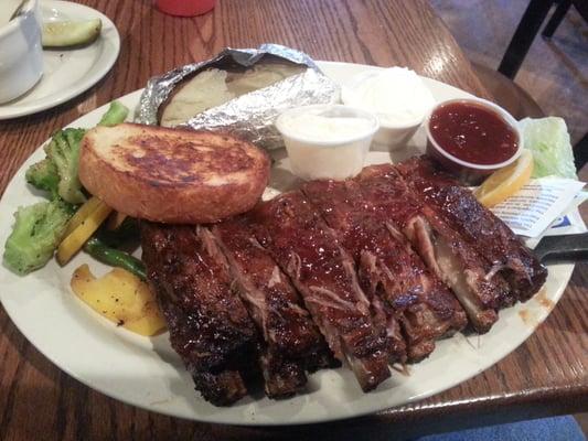 1/2 rack of ribs dinner