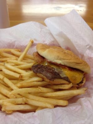 Bacon cheese bigger & fries done your way