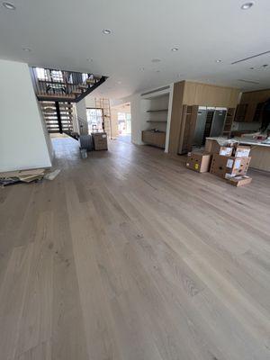 7000 sqft home engineer hardwood flooring installation