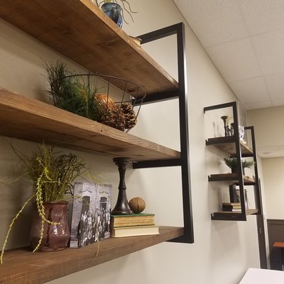 Tube steel shelf holders