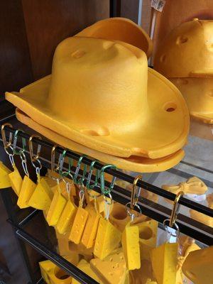 Cheese hats & keychains