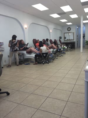 Plain Jane nail salon. Nice job, courteous staff, great prices!