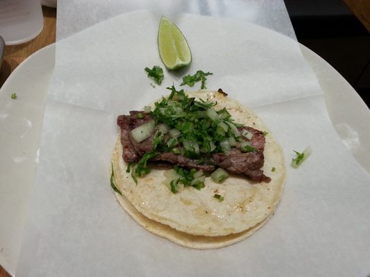 Taco cecina, bland.