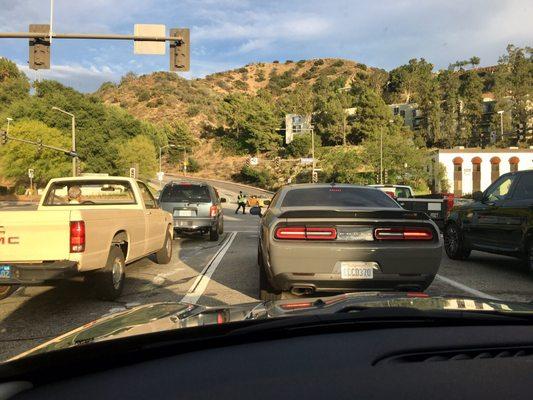 On the way to Glendale college Verdugo hills I'm background.