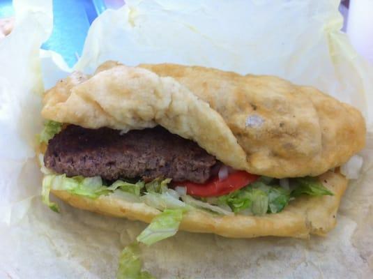 hamburger with frybread