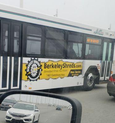 Look for our Bus Ads all over the Bay Area